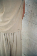 calça balão bruma, off-white